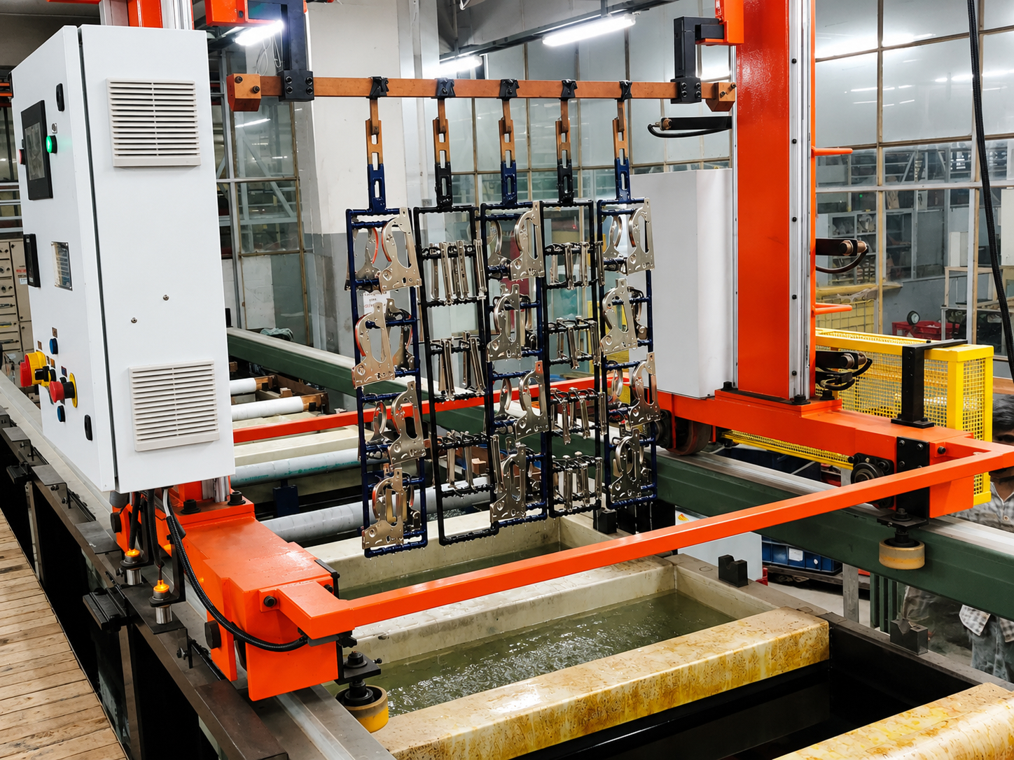 Fully automatic rechrome line
