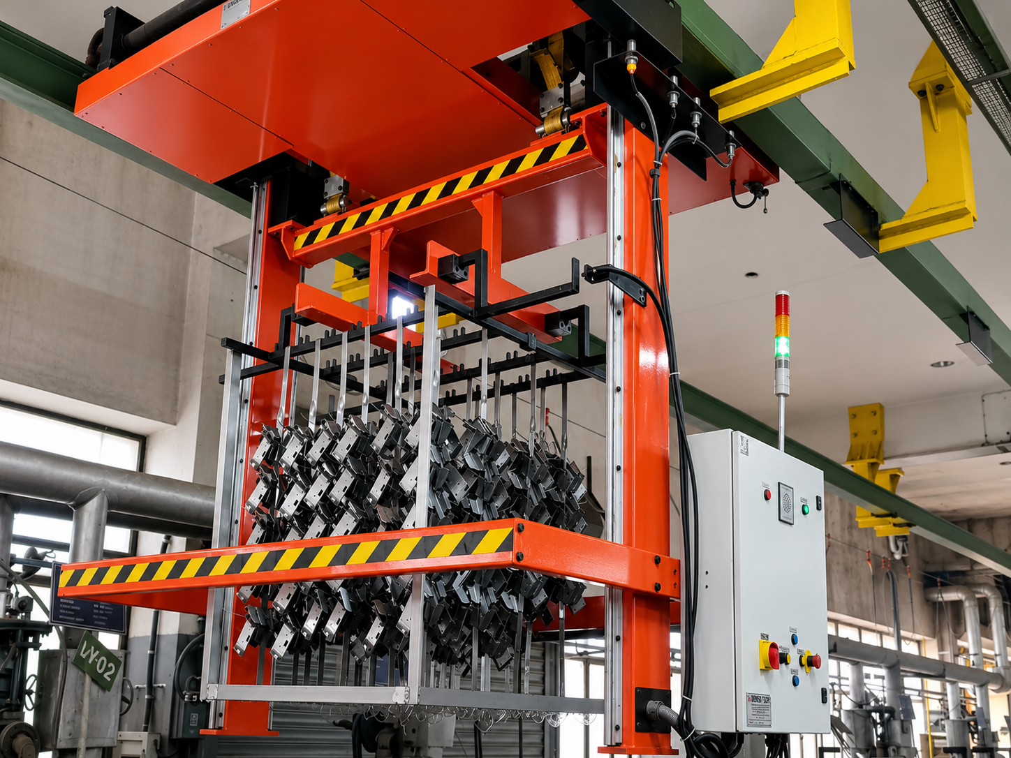 Automatic transporter for phosphating line