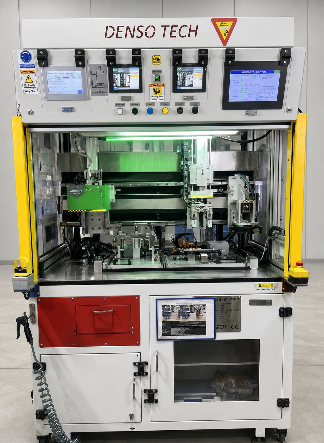Automatic engraving assembly and inspection machine