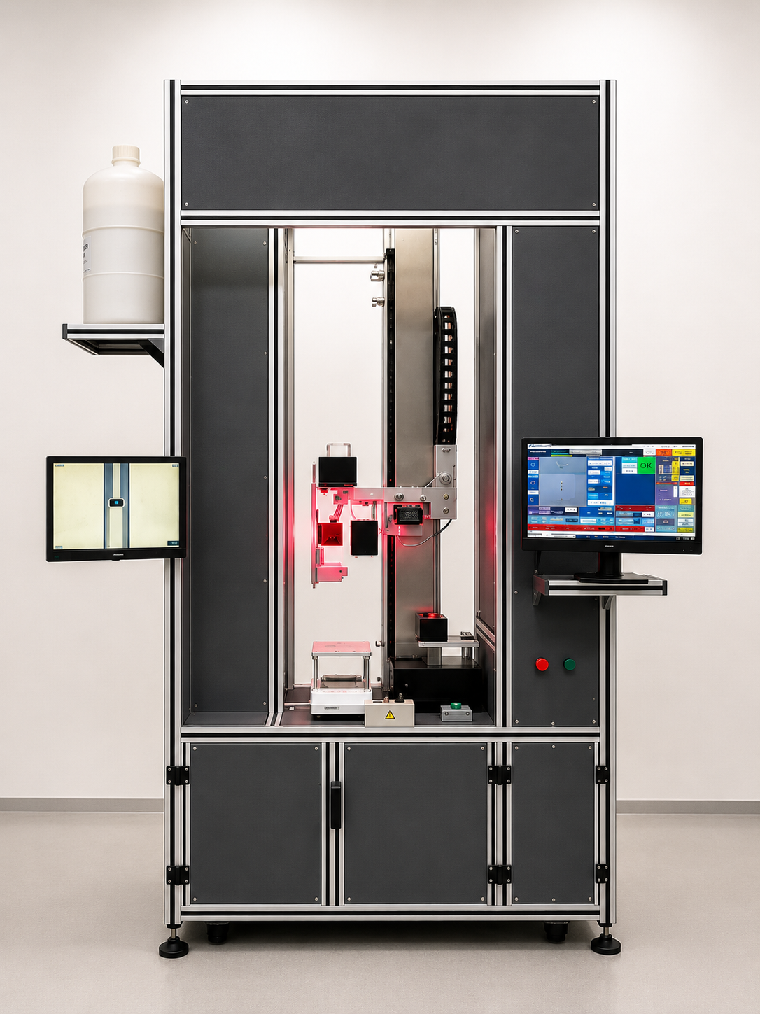 Single station burette and pipette calibration machine