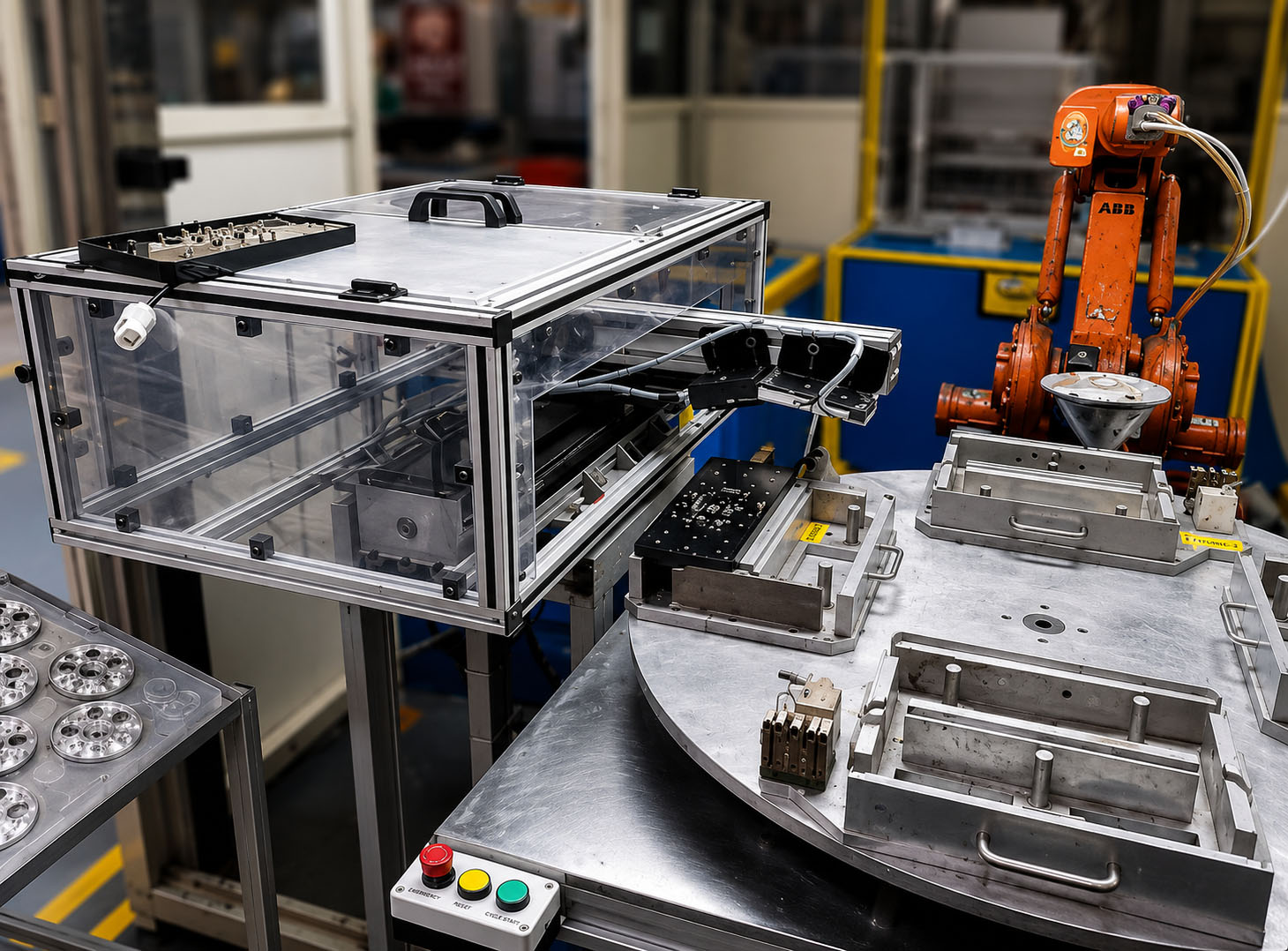 Head lamp gluing machine