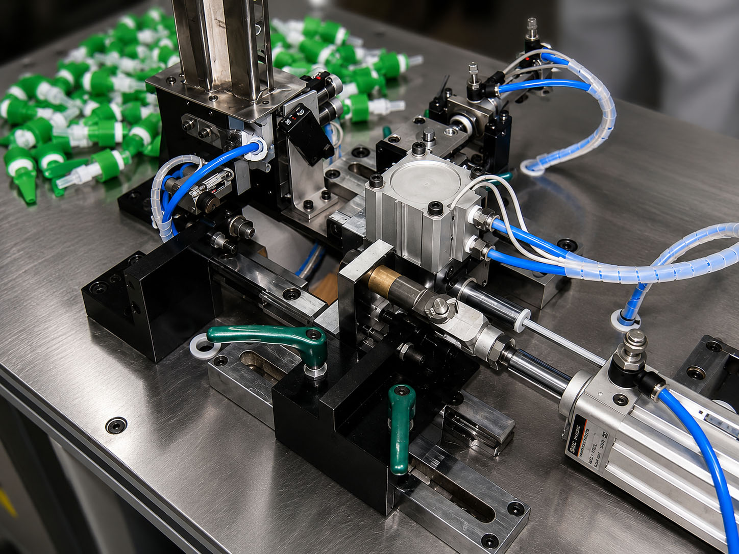 Automatic dip tube assembly machine